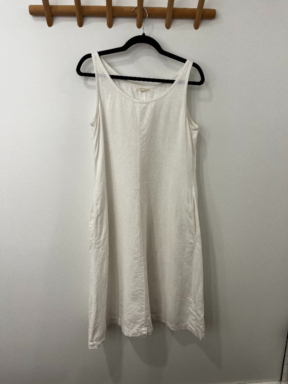 Eileen Fisher Scoop Neck Linen Dress